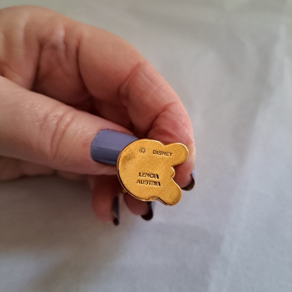 RARE Disney Dopey 1.5" gold tone and crystal  figurine Australia. - Picture 4 of 4